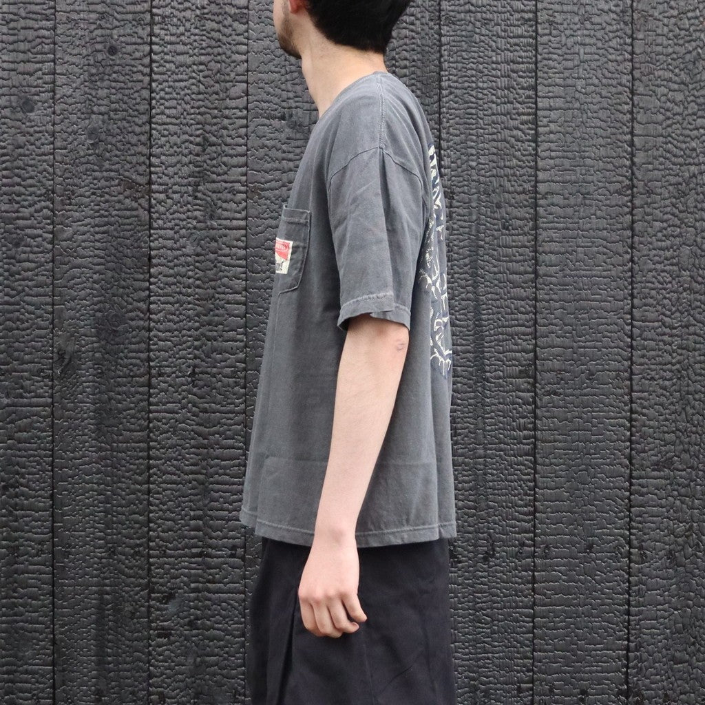 Bootleg Pocket Tee(NOTHING) #10YEARS BLACK [M-P3-BG11]