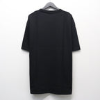 WASHED HEAVY WEIGHT CREW NECK T-SHIRT ( TYPE-11 ) #BLACK-RED [26SS-WMT-WT12]