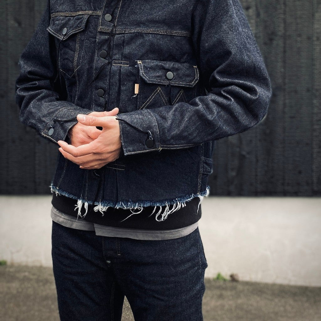 Deconstructed Denim Tracker(KOJIMA) #INDIGO [M-P3-LO5]