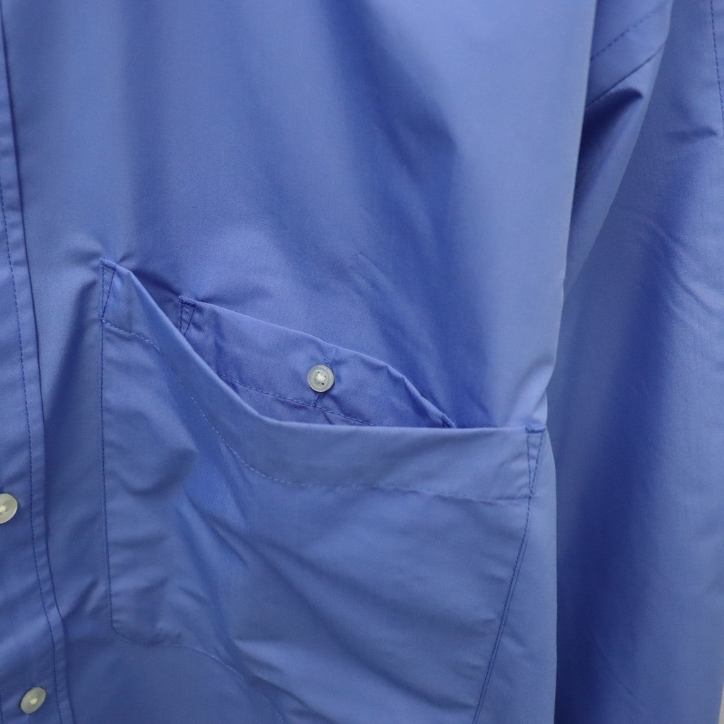 TECH REGULAR COLLAR SHIRT L/S SOLID #SAX [BE-84026W]