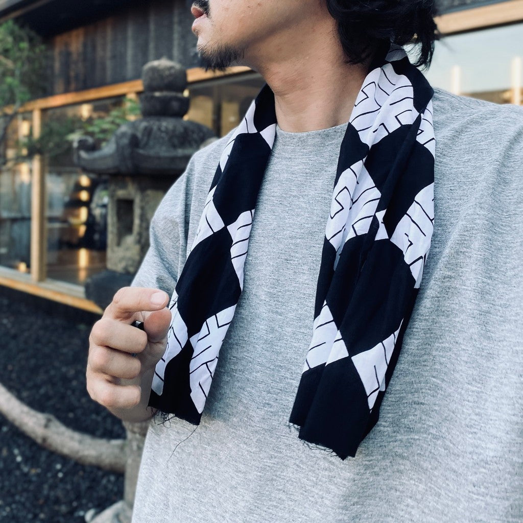 暖簾手拭 #BLACK / WHITE [26SS-COG-A01]