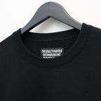 WASHED MIDDLE WEIGHT CREW NECK SWEAT SHIRT ( TYPE-2 ) #BLACK/WHITE [26FWE-WMC-SS04]
