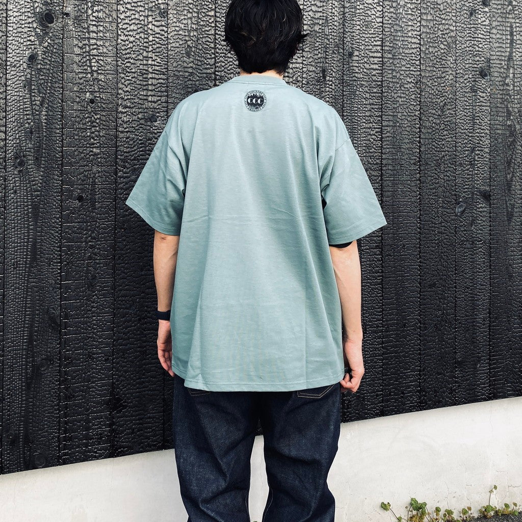 COTTON T-SHIRT_CITY LIGHTS #GREEN [CCC-261T003]