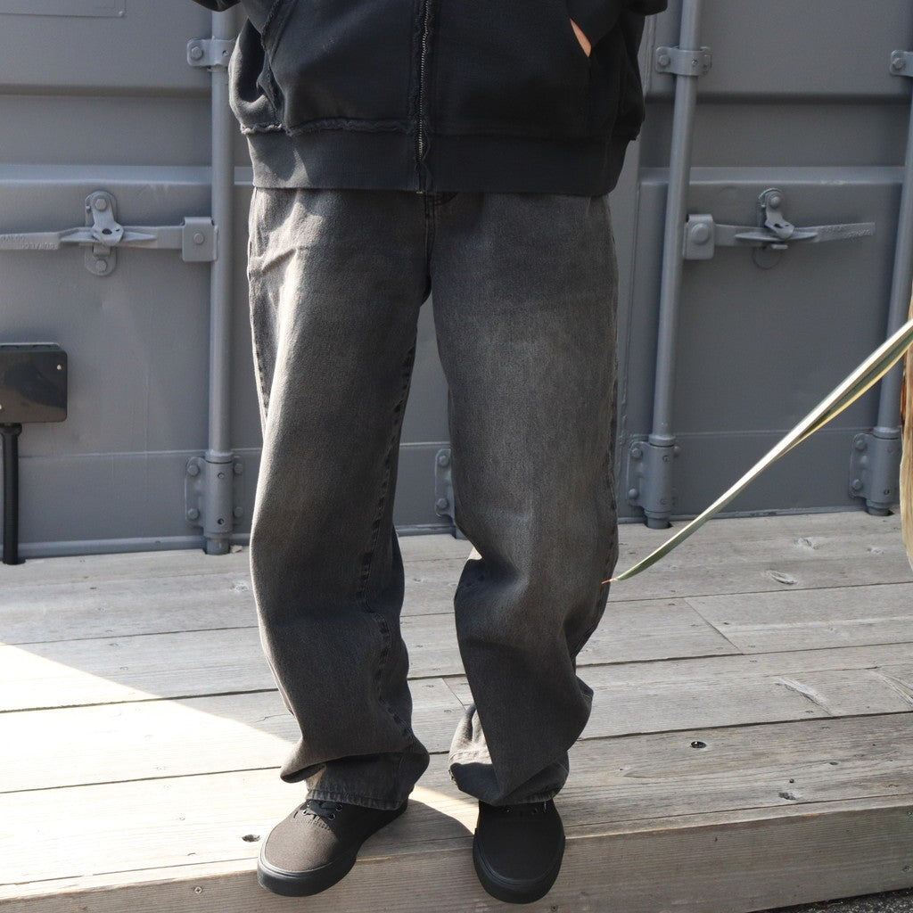 DENIM BAGGIE PANTS #BLACK [25AW-FS-22 / FS1795]