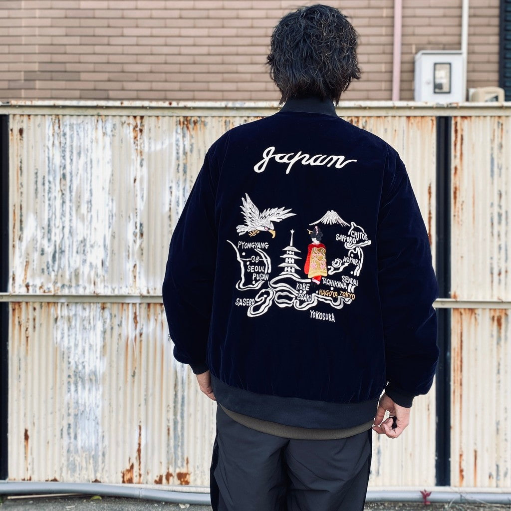 REVERSIBLE 「SKAJAN」 DOWN JACKET #D.NAVY×BK [TAION-JK04JS