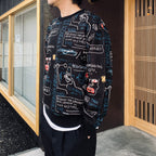 JEAN-MICHEL BASQUIAT | CREW NECK SWEATER ( TYPE-1 ) #ONE [BASQUIAT-WM-KN11]