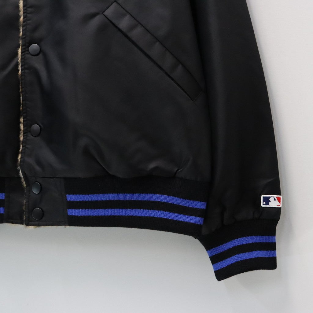 MLB | LA | REVERSIBLE VARSITY JACKET ( TYPE-2 ) #BLACK-BEIGE [MLB-WM-BL02]