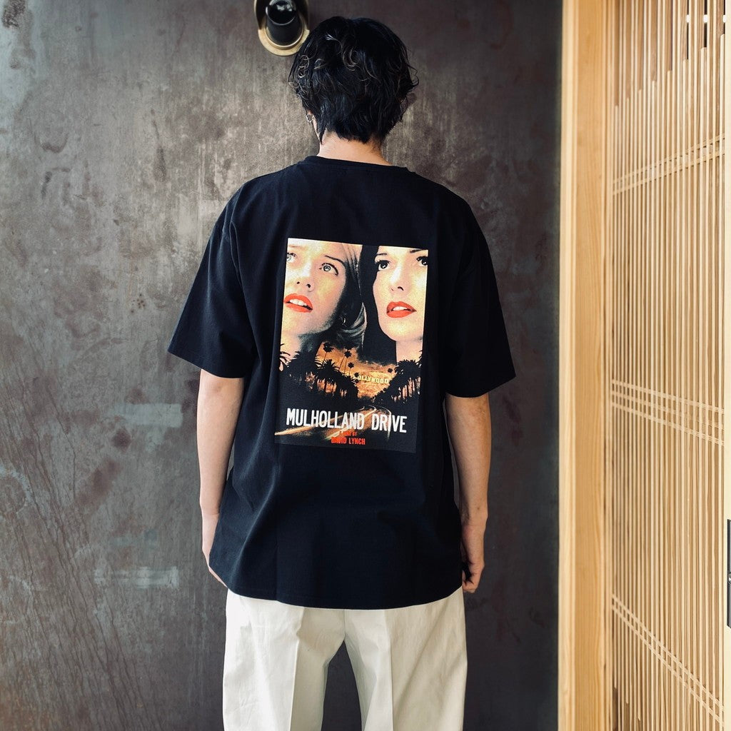 MULHOLLAND DRIVE | WASHED HEAVY WEIGHT CREW NECK T-SHIRT ( TYPE-1 ) #BLACK [MD-WM-WT01]