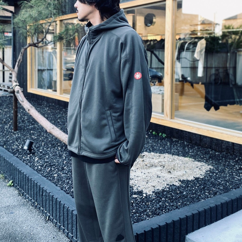 PE JERSEY ZIP HOODY #CHARCOAL [CES29CS20]