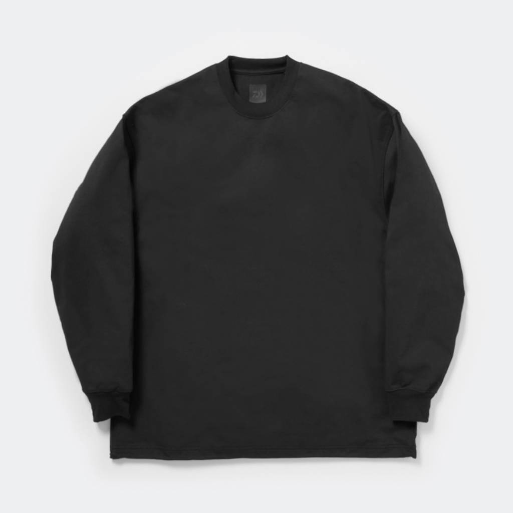 TECH DRAWSTRING L/S TEE #BLACK [BE-40025]