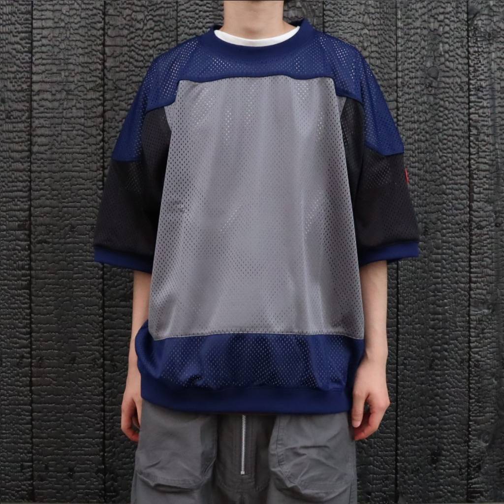 MD Temporal Distortion MESH SS TOP #NAVY [CES30CS23]