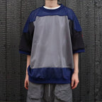 MD Temporal Distortion MESH SS TOP #NAVY [CES30CS23]