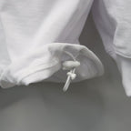 TECH DRAWSTRING L/S TEE #WHITE [BE-34026]