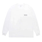 水洗重磅圓領長袖T卹 #白色 [25FWE-WMT-LT01]