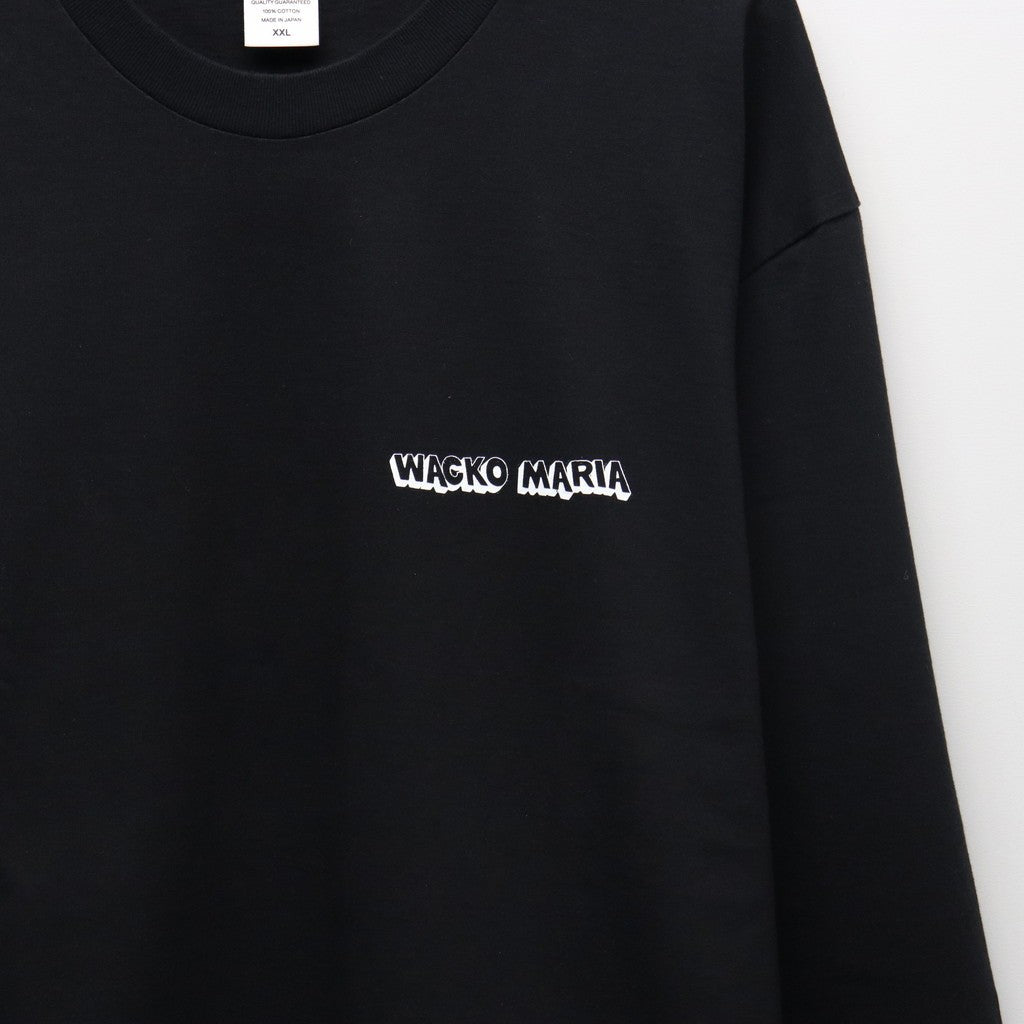 WASHED HEAVY WEIGHT CREW NECK LONG SLEEVE T-SHIRT ( TYPE-3 ) #BLACK [26SS-WMT-LT05]