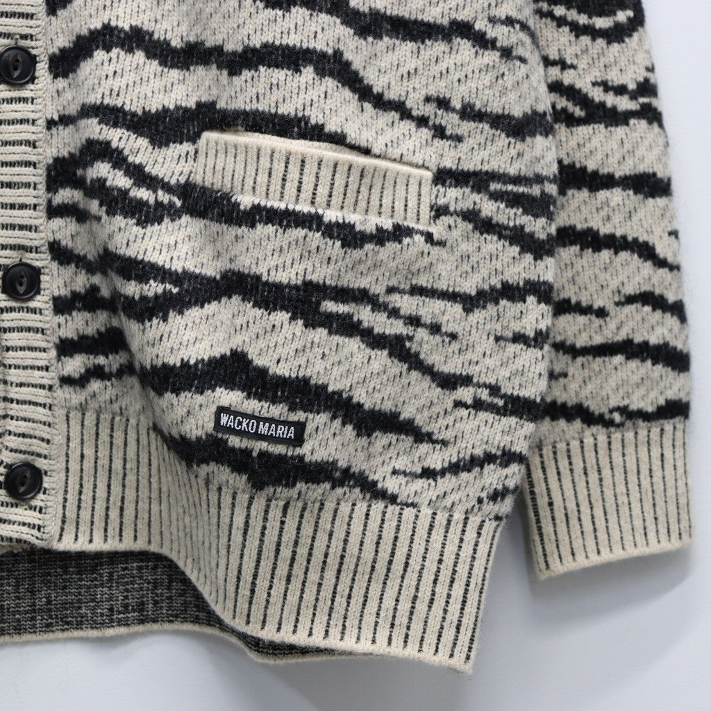TIGER MOHAIR CARDIGAN #IVORY [25FW-WMK-KN06]