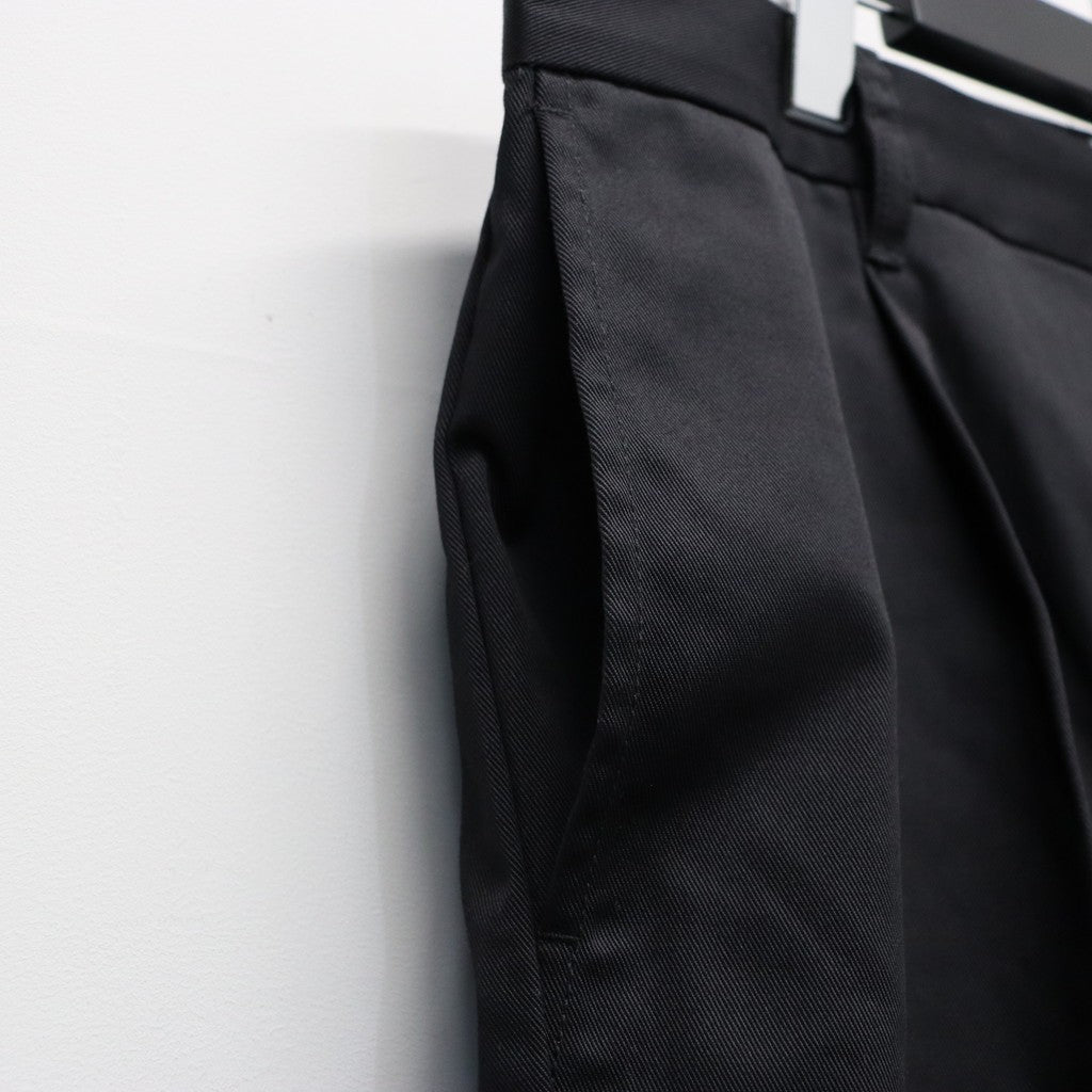 DICKIES | PLEATED TROUSERS #BLACK [26SS-WMP-DC01]