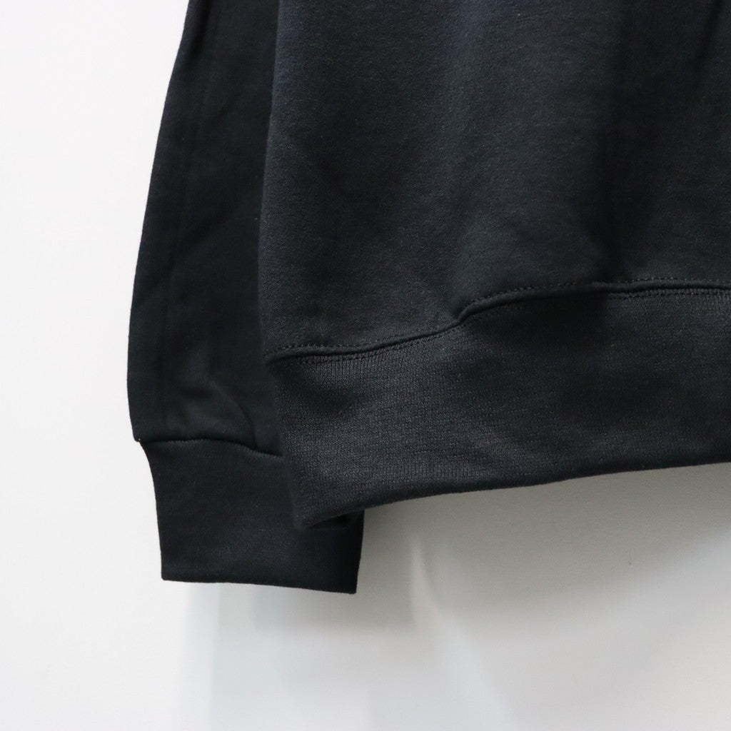 CREW NECK SWEAT SHIRT #BLACK/GREEN [26FWE-WMC-SS06]