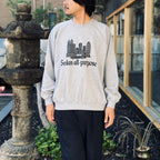 Skyscrapers Sweatshirts #Top Grey [SD26F-CT05]