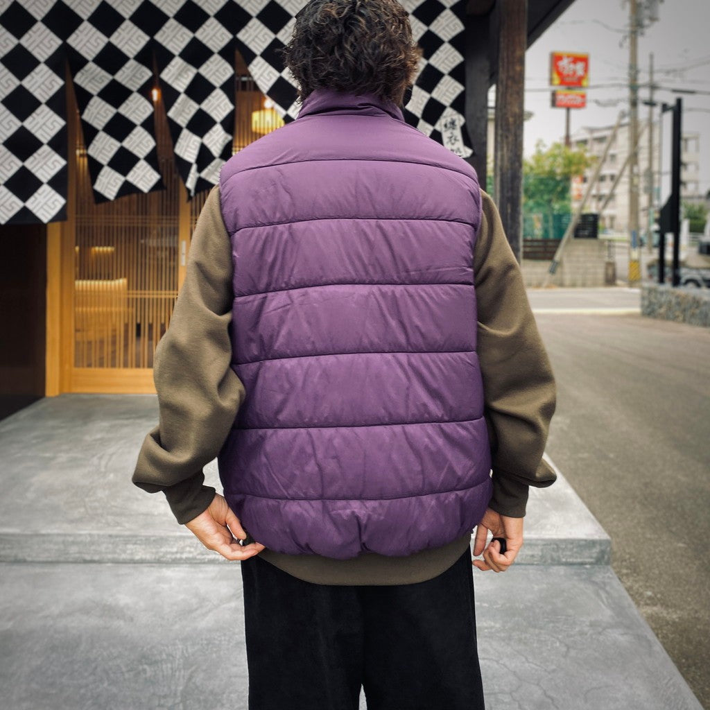 TECH REVERSIBLE CLIMBERS PUFF VEST #PURPLE×CHA [BW-23025W]