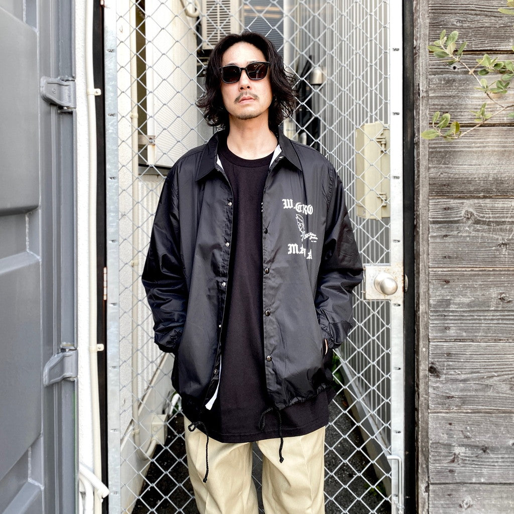 56 TATTOO STUDIO | COACH JACKET #BLACK [56TS-WM-BL07]