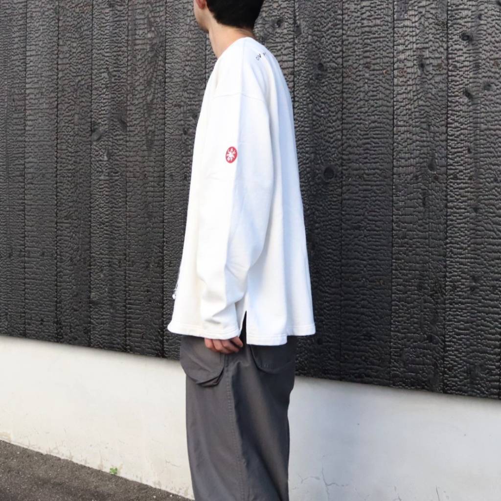 WASHED AS hydroDW LONG SLEEVE #WHITE [CES30CS12]