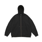 BIO WASHED EASY HOODIE ZIP UP #BLACK [HOD25AWSWEHZU]