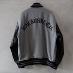 LEATHER VARSITY JACKET -B- (TYPE-2) #GRAY [24FW-WMO-BL16]