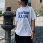 WASHED HEAVY WEIGHT CREW NECK T-SHIRT ( TYPE-12 ) #WHITE-BLUE [26SS-WMT-WT13]