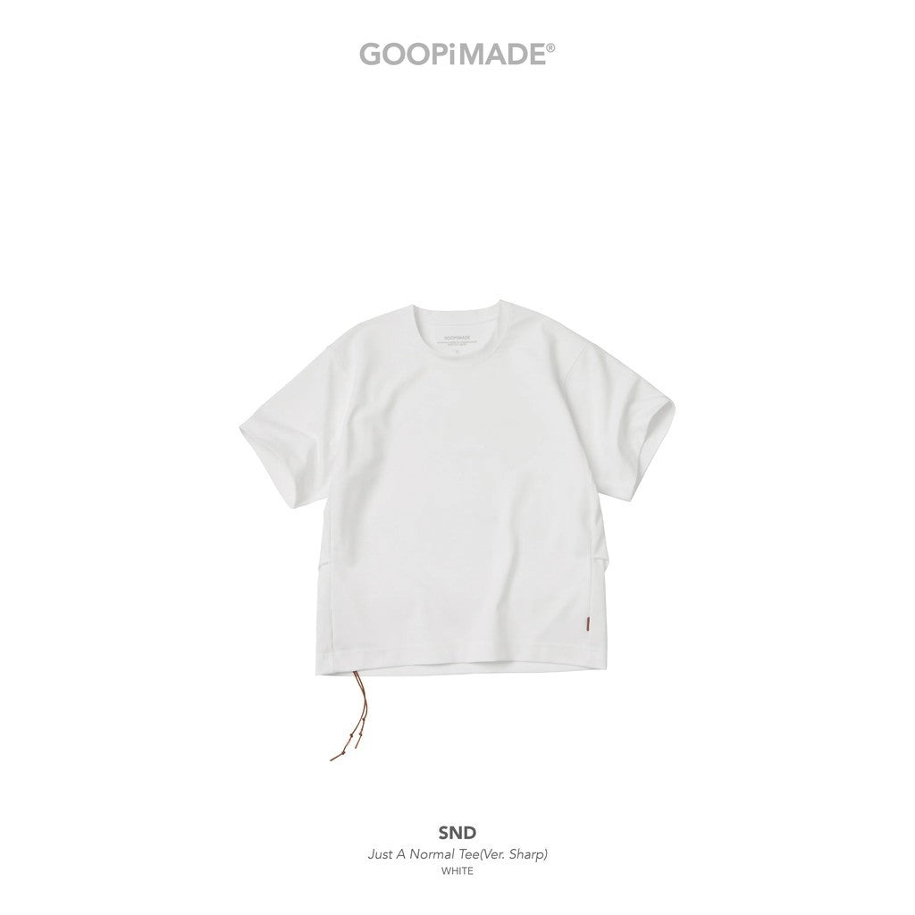 SND - Just A Normal Tee（Ver. Sharp） #White [GOOPI-26SS-MAY-04]