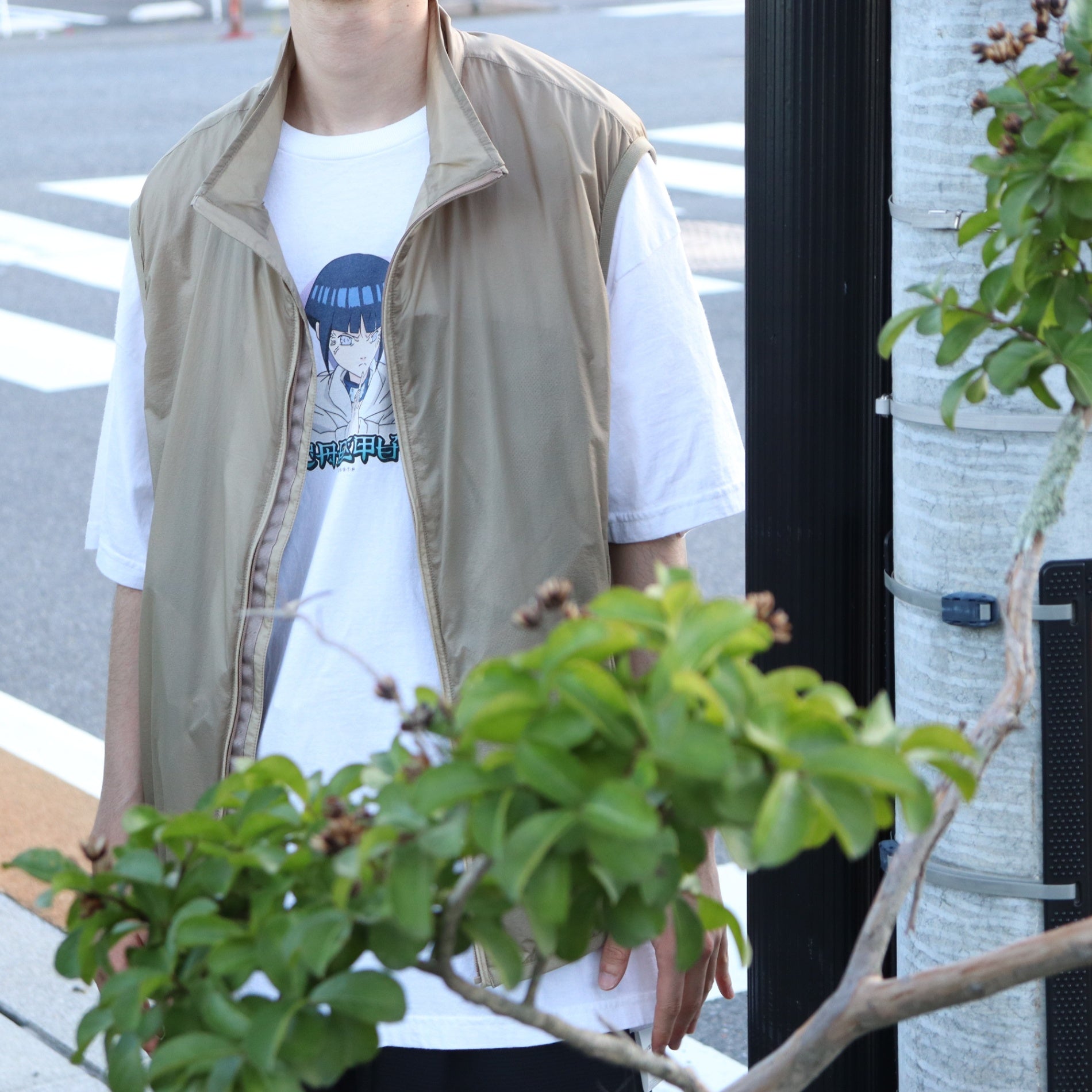 NARUTO | 「HINATA」 S/S TEE #WHITE [25SS-FSxNARUTO-06 / FS1695]