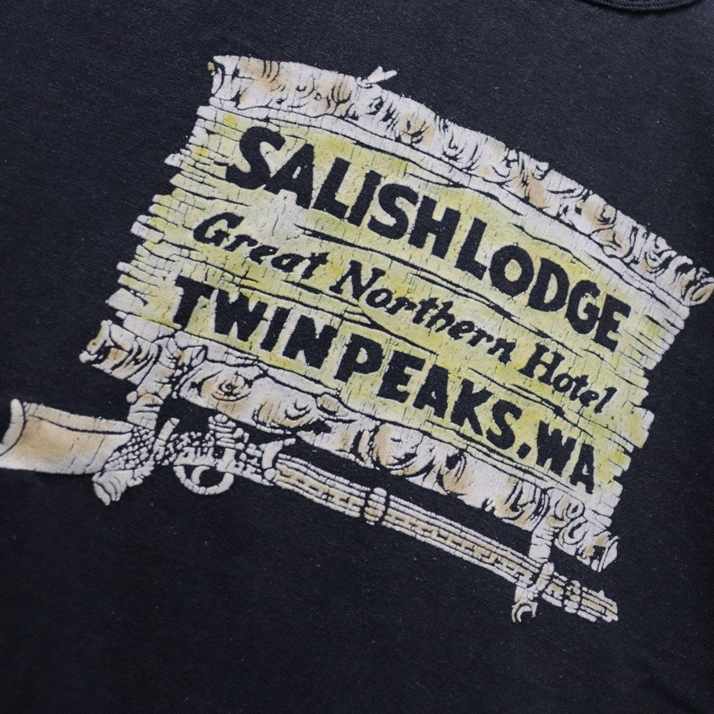 SALISH LODGE TEE AGED #88/12 BLACK [BW261-SLT]