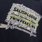 SALISH LODGE TEE AGED #88/12 BLACK [BW261-SLT]