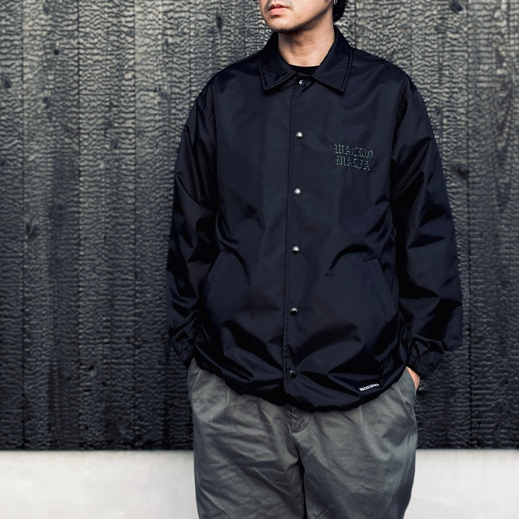 ナイロンジャケット WACKO MARIA COACH JACKET [20SS-WMO-BL26] COACH JACKET ( TYPE-2 ) #BLACK [26SSE-WMO-BL06] - cocorozashi 三重