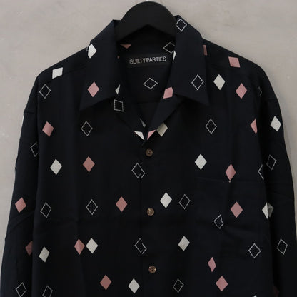 HAWAIIAN SHIRT L/S (TYPE-3) #BLACK [24FW-WMS-HI04]