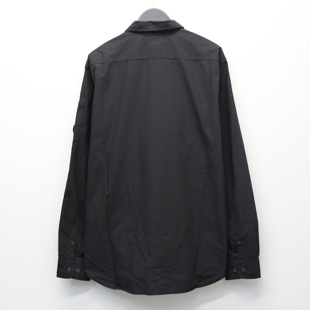 SH LONG SLEEVE IN POPELINE #BLACK 999 [20CMSH229A]