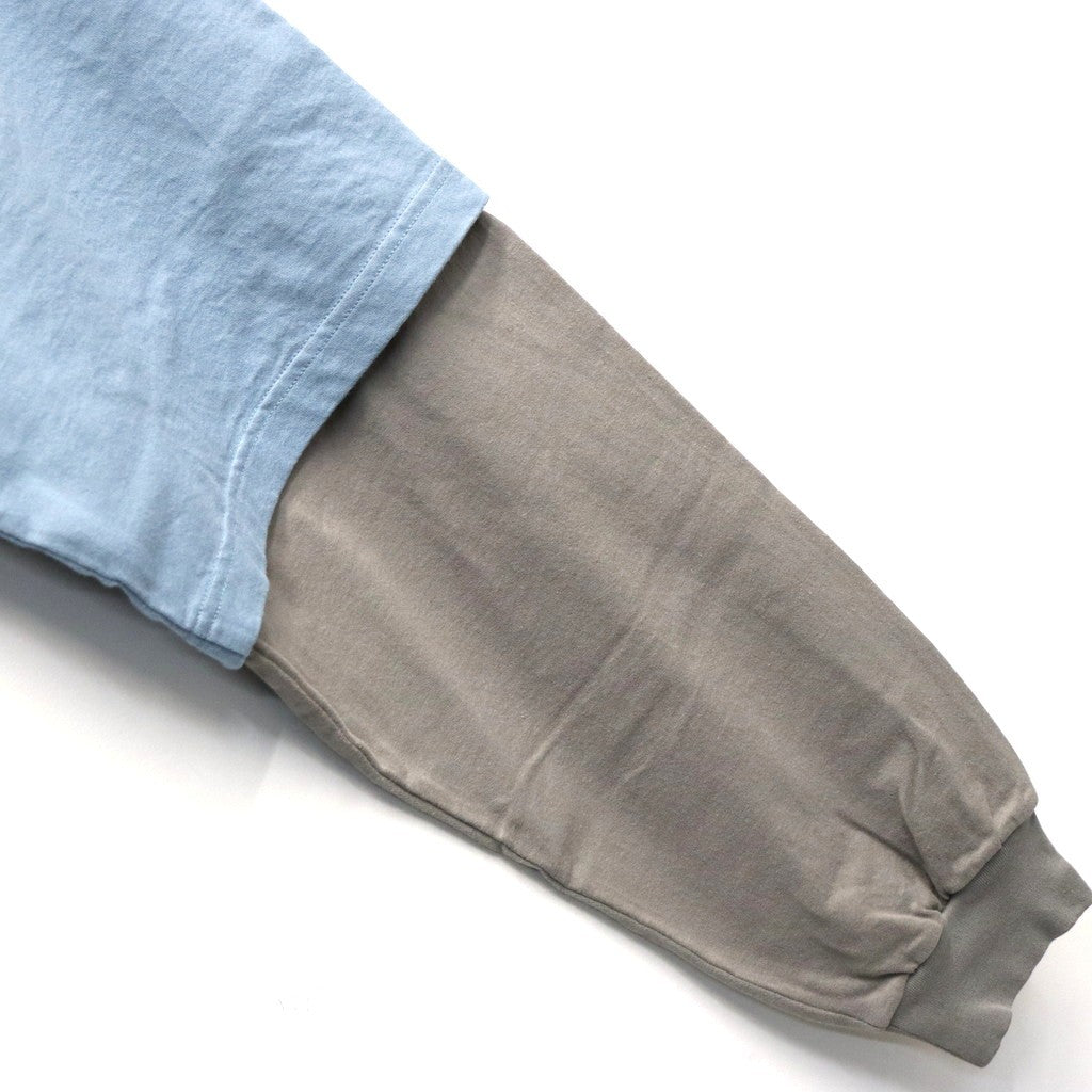 Skate Logo Layered L/S Tee #Slate x Grey [SD26S-CT05]