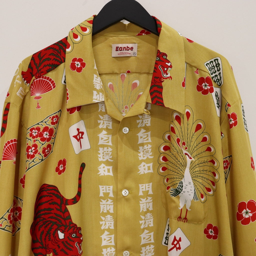 麻將長袖襯衫#芥末色 [202351]