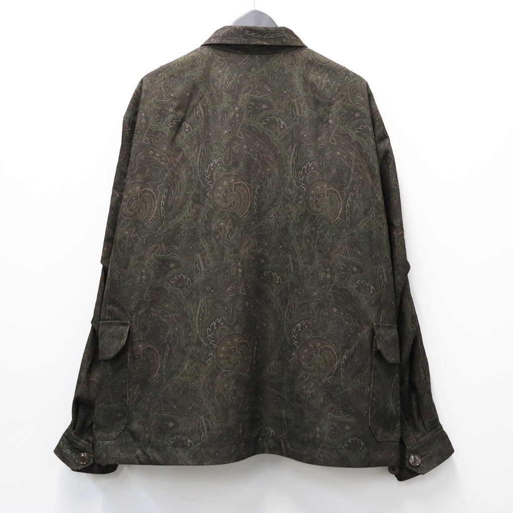 TECH FLYING SHIRT CORDUROY PAISLEY #D.BROWN [BE-88026W]