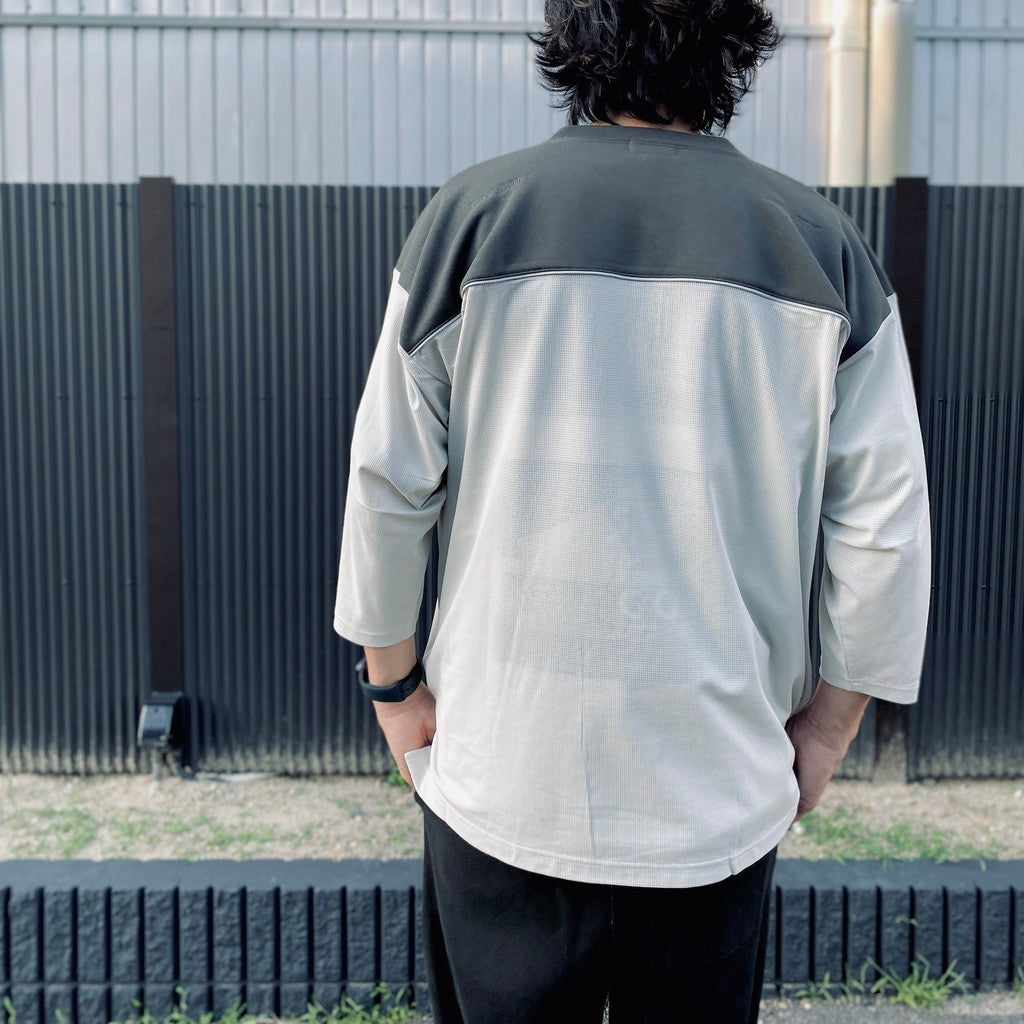 MESH FB CREW NECK #GREY [CES29CS31]