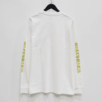 WASHED HEAVY WEIGHT CREW NECK LONG SLEEVE T-SHIRT ( TYPE-4 ) #WHITE [25SS-WMT-LT04]