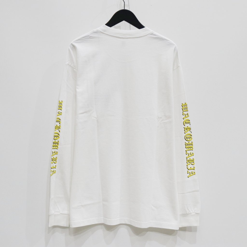 WASHED HEAVY WEIGHT CREW NECK LONG SLEEVE T-SHIRT ( TYPE-4 ) #WHITE [25SS-WMT-LT04]