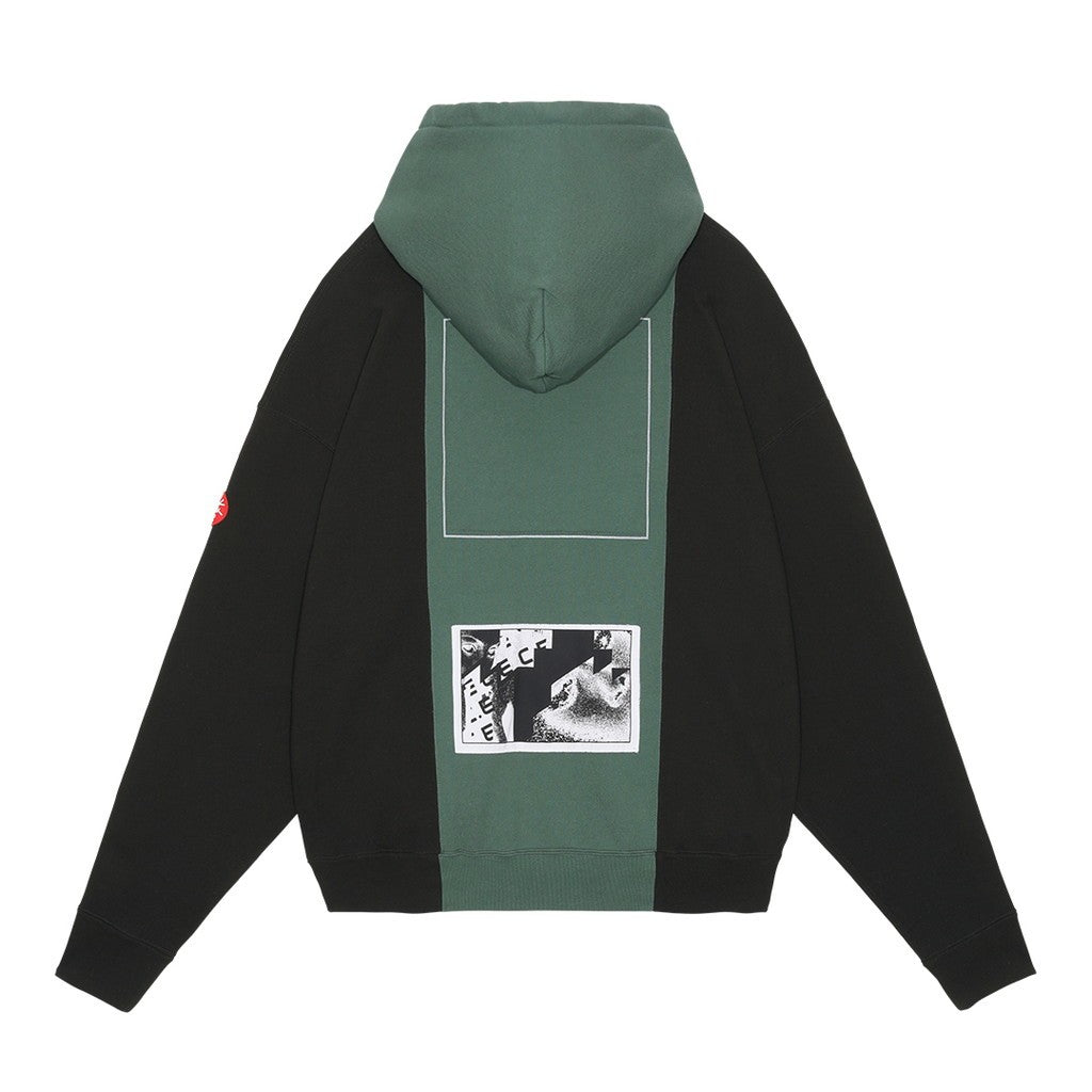PANELED TWO TONE HOODIE #GREEN [CES25CS14]
