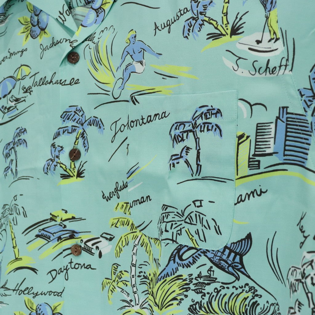 HAWAIIAN SHIRT S/S ( TYPE-2 ) #MINT [25SS-WMS-HI02]