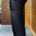 TECH EASY TROUSERS FLANNEL #CHARCOAL [BP-39026W]