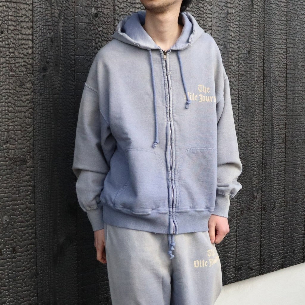 THE DITC JOURNAL ZIP HOODIE AGED #EGGPLANT [BW261-DJZH]