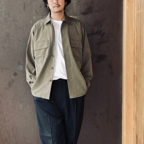 Military Over Shirts #Olive [SD26F-SH03]