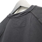 LIGHT FLEECE SHORT SLEEVE SWEATSHIRT #BLACK 999 [20CMSS034A-002246G]