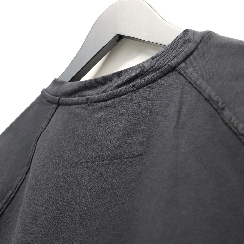 LIGHT FLEECE SHORT SLEEVE SWEATSHIRT #BLACK 999 [20CMSS034A-002246G]