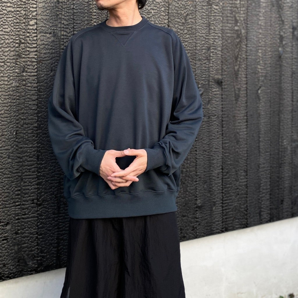 TECH SWEAT CREW FREEDOM SLEEVE #INK BLACK [BE-50026]